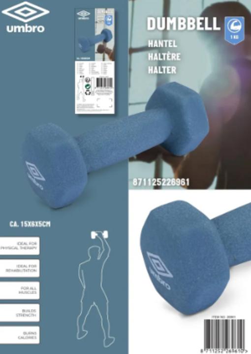 Actual product image Umbro Dumbbell 1kg (1 x 1 kg)