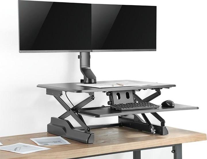 Produktbild LogiLink Monitorhalterung 2-fach, 1727", Aluminium, Curved Screens (27")