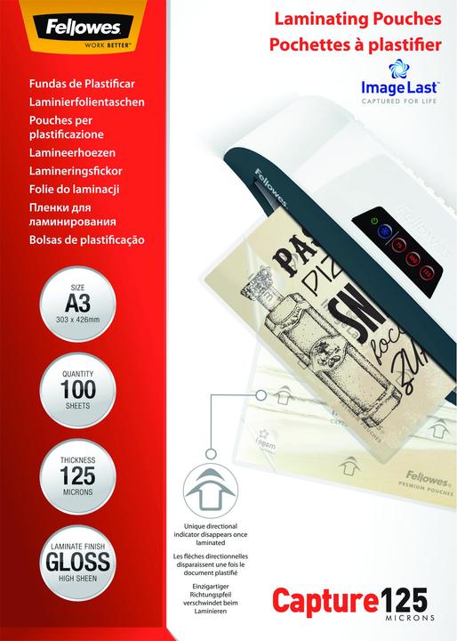 Fellowes ImageLast Capture 125 (A3, 100 Piece, 125 µm)