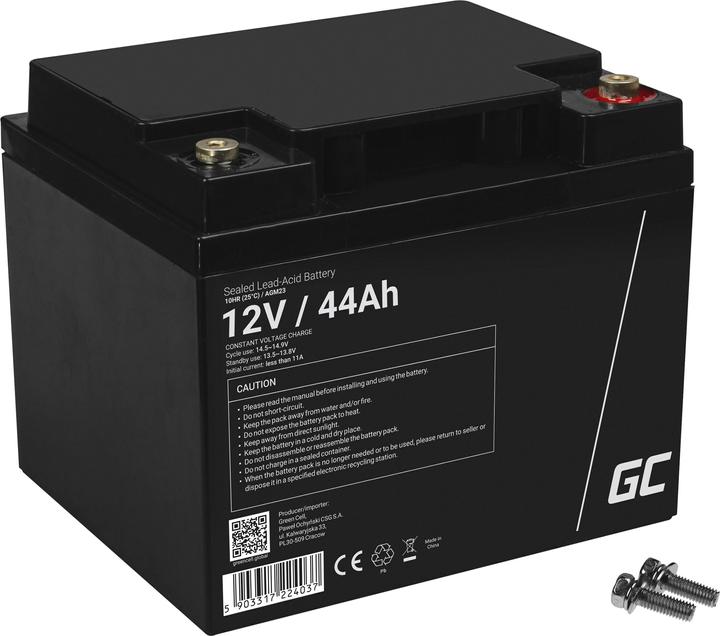 Actual product image GreenCell AGM Battery 12V 44Ah - Battery - 44,000 mAh (12 V, 44 Ah)