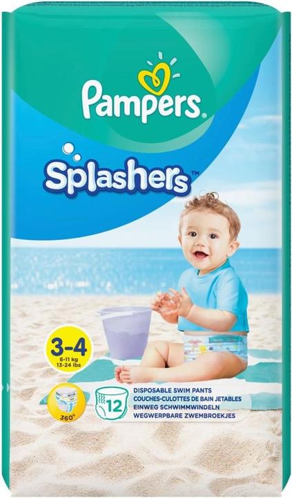 Immagine prodotto Pampers Splashers (Dimensione 3, Dimensione 4, Pacco trasportabile, 12 Pezzo/i)