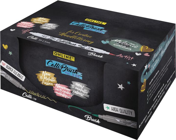 Produktbild Online CALLIBRUSH - Brush Pen Double Tip Display (Multicolor, 5 x)