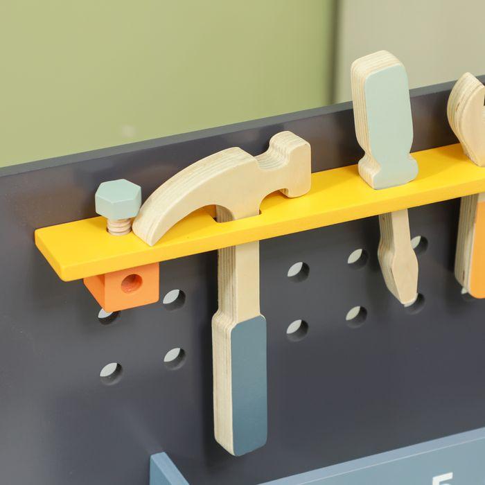 Produktbild Swisshandel24 Kinder Werkbank mit Werkzeug und Zubehör, Werkzeugbank für Kinder 3-6 Jahre