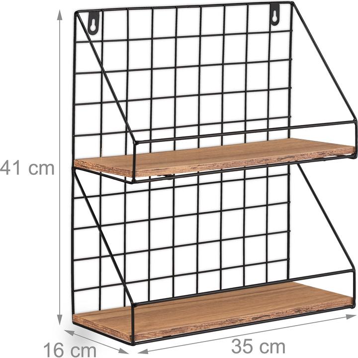 Image du produit Relaxdays Etagère murale (35 x 16 x 41 cm)