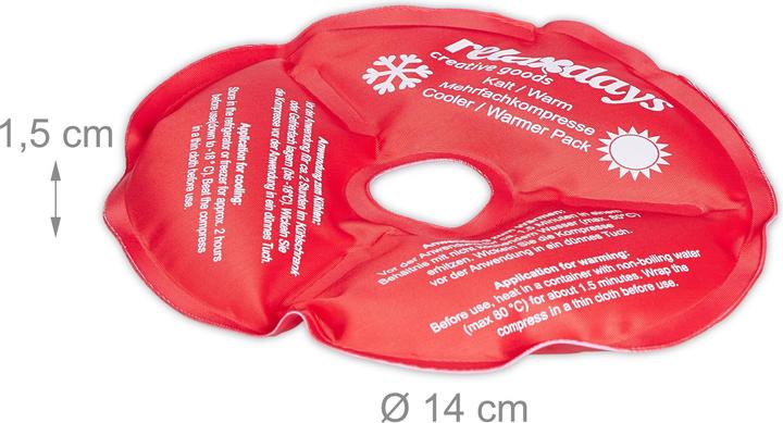 Image du produit Relaxdays 4x coussinets de refroidissement pour les genoux (4 x, 110 g)