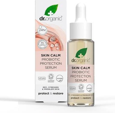 Produktbild Dr. Organic Dr Organic Skin Calm Probiotic Protection Serum for Redness Dry Sensitive Irritable Skin 24hr Moistu (30 ml)