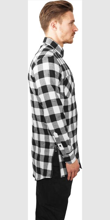 Actual product image Urban Classics Side-Zip Long Checked Flanell Shirt (S)