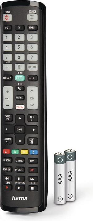 Produktbild Hama Universal-Fernbedienung für Samsung TVs, IR, lernfähig, leuchtende Tasten (Universal Fernbedienung, Infrarot)