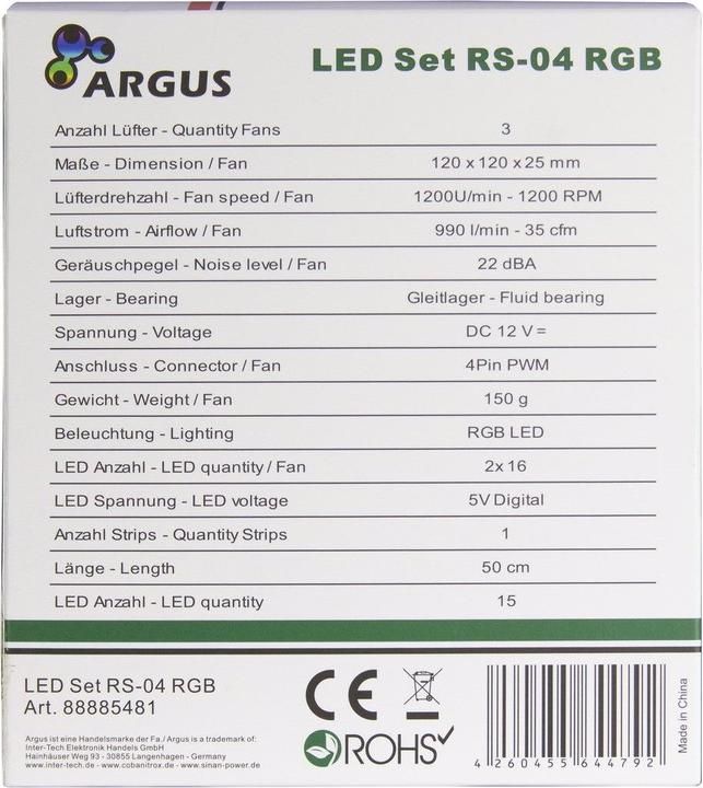 Produktbild Intertech Argus RS-04 (120 mm, 3 x)