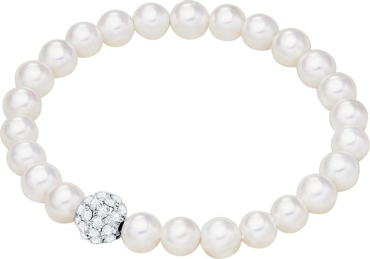 Produktbild Lulu & Jane Damen Metall-Legierung Crystal Muschelkernperle silber - 29459 (18 cm, Metall-Legierung)