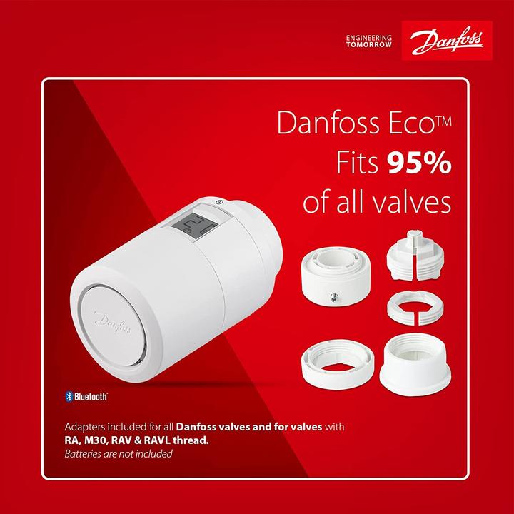 Actual product image Danfoss ECO radio radiator thermostat