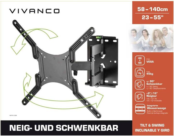 Productafbeelding Vivanco Wap 410 (Muur, 55", 45 kg)