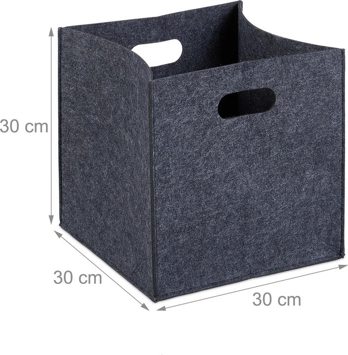 Produktbild Relaxdays Filzkorb (30 x 30 x 30 cm, 23 l)
