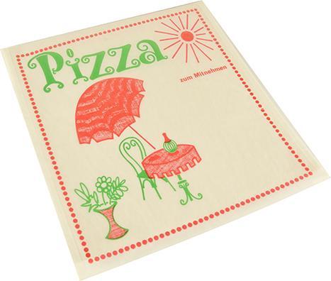 Immagine prodotto Papstar Tasche per pizza "Cafeteria" a prova di grasso (100 x)