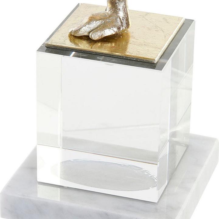 Produktbild DKD Home Decor Deko-Figur Kristall Gold Harz Marmor Turner (30 x 10 x 27 cm)