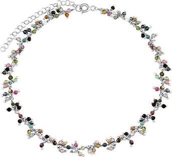 Actual product image Silvego Silver bracelet with genuine Bern tourmaline 3mm INS1014BMTS