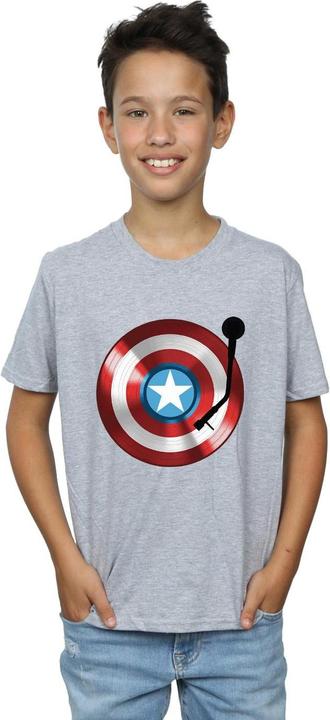Image du produit - T-shirt CAPTAIN AMERICA TURNTABLE - Garçon (152, 158)