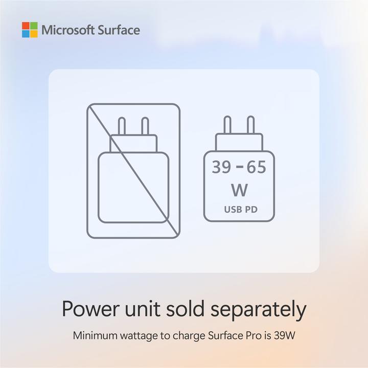 Produktbild Microsoft Surface Pro – Copilot+ PC (Netzteil separat erhältlich) – 11. Edition (13", Snapdragon X Elite X1E-80-100, 16 GB, 512 GB, Ohne Tastaturlayout)