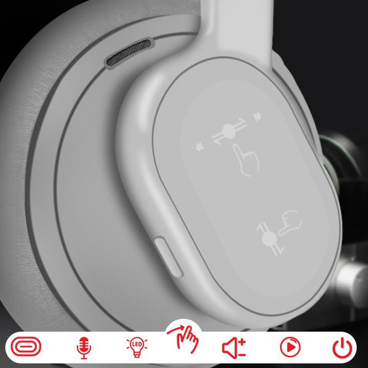 Immagine prodotto Forcell Cuffie Bluetooth Touch Beat (ANC, 30 h, Senza fili)