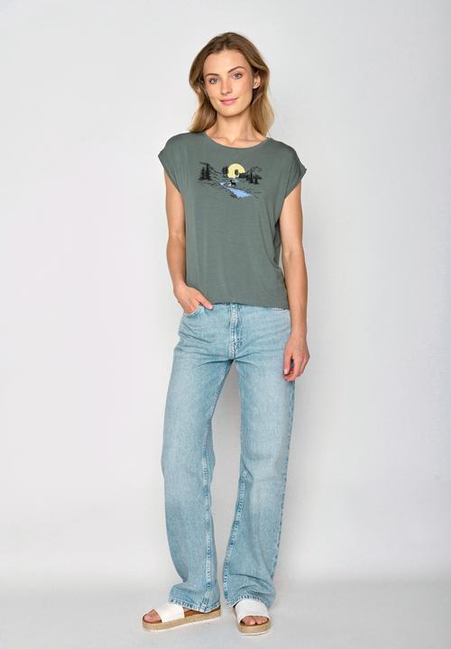 Produktbild Greenbomb Women's Nature Deer River Timid Top (L)