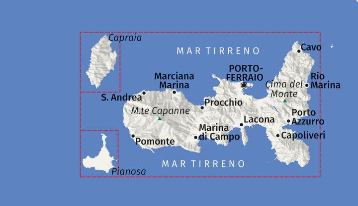 Produktbild Wanderkarte 2468 Isola d' Elba 1:25.000