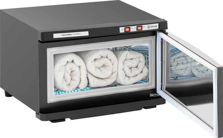 Physa Kompressenwärmer Kosmetik Handtuchwärmer mit UV-Sterilisation 70 °C 230 W 16 L