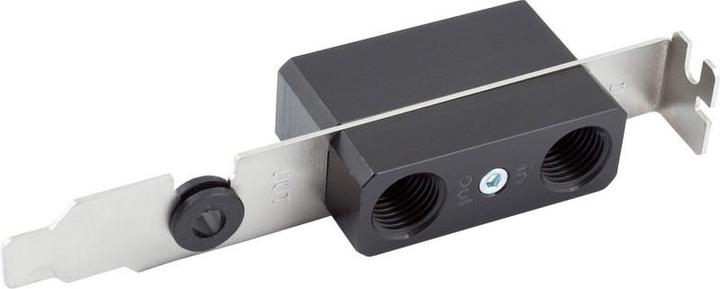 Actual product image Aqua Computer G1/4 housing feed-through via slot bracket