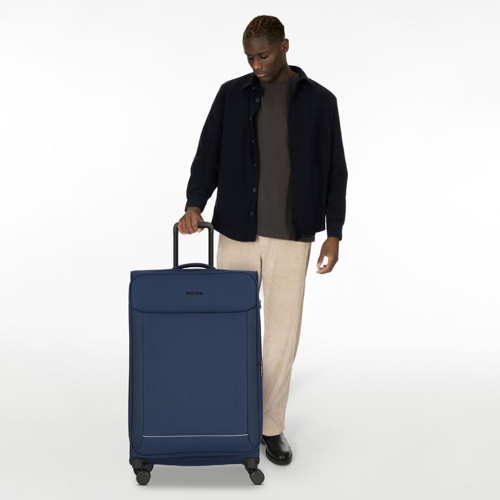 Immagine prodotto Stratic Fresh 4 Rollen Trolley L 77 cm mit Dehnfalte (110 l, XL (da 115l))