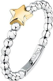Produktbild Morellato - Delicate steel bicolor ring with star Talismani SAIX30 - Circuit: 52 mm (52)