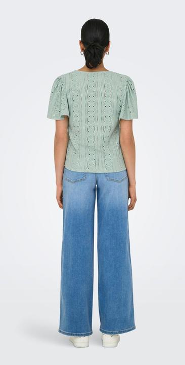 Image du produit Only Normal geschnitten Rundhals Voluminöser Armschnitt Top Top (S)