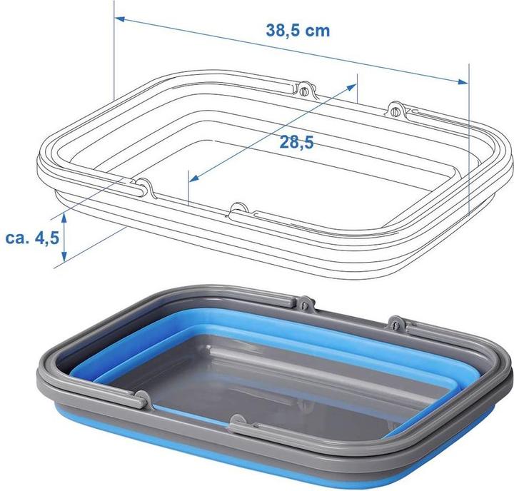 Actual product image ProPlus Folding Wash Bowl 9L