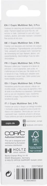 Image du produit Copic Multiliner (Noir, 3 x)