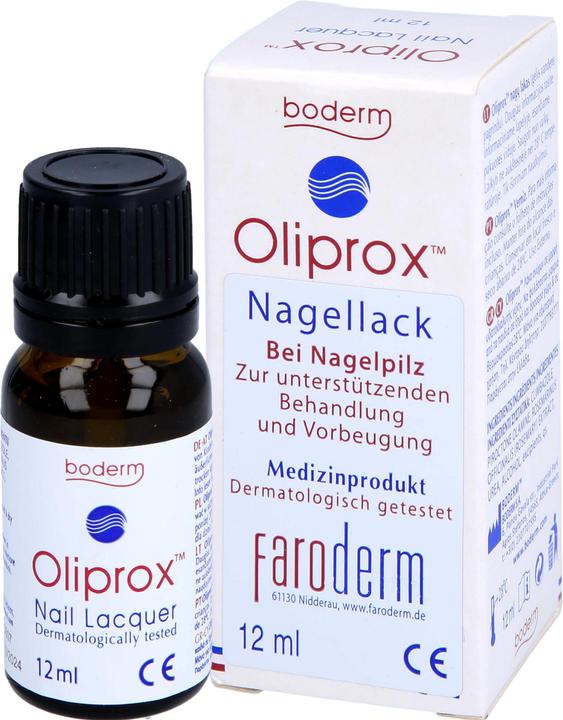 Immagine prodotto Boderm Smalto Oliprox per proteggere le unghie dai funghi, soluzione da 12 ml (12 ml)