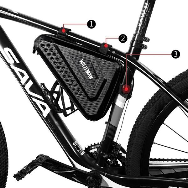 Actual product image Wildman Etui/sakwa na ramę roweru ES19 uchwyt rowerowy czarna/black