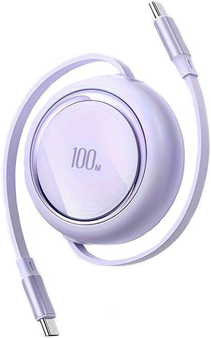 Produktbild PhoneLook Dual Type USB-C einziehbares Kabel mit Schnellladung QC3.0 100W t (USB 3.0)