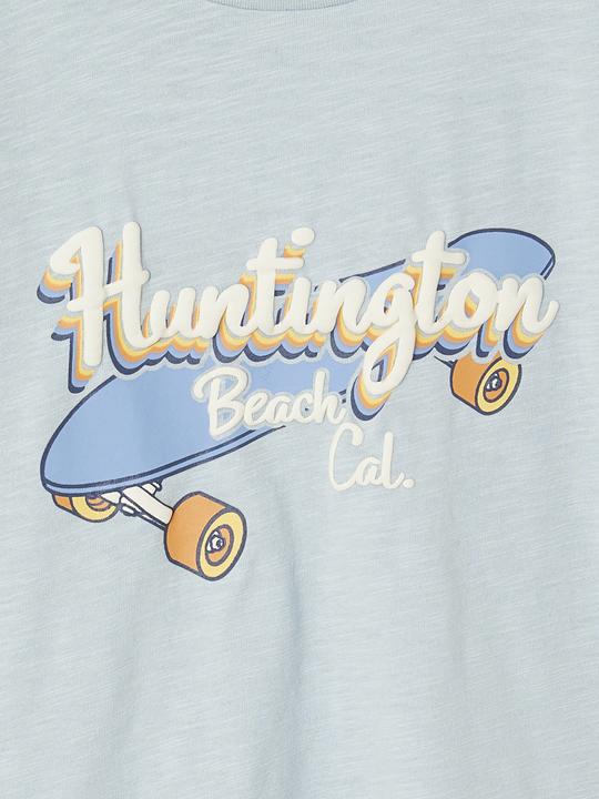 Actual product image Vertbaudet Jungen T-Shirt mit Skater-Print und Recycling-Baumwolle (140)
