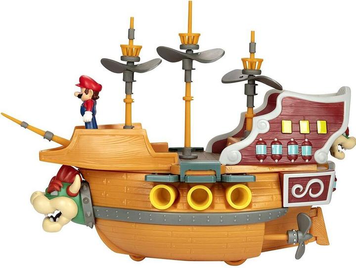Immagine prodotto Jakks Pacific Playset della Nave di Bowser di Super Mario 2,5 pollici Deluxe