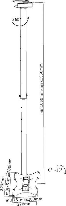Actual product image Value TV Ceiling Mount (Ceiling)