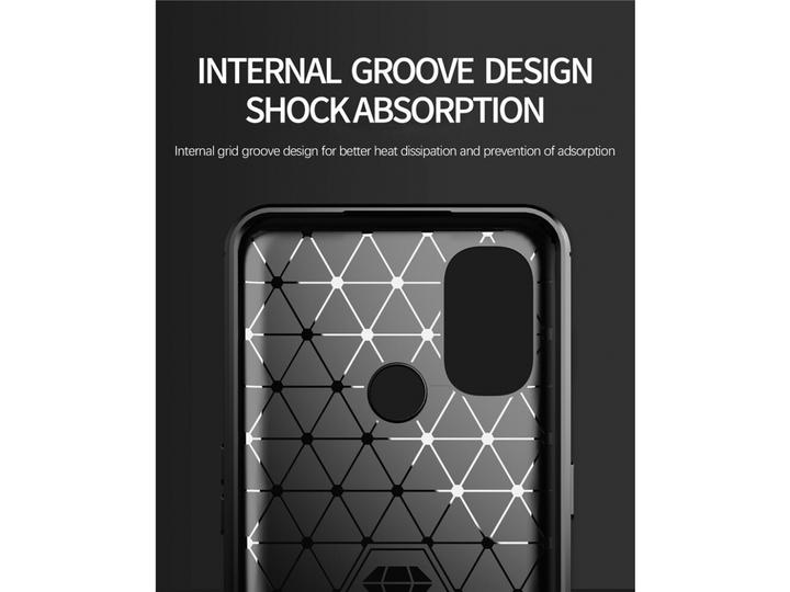 Actual product image Screenguard OnePlus North N10 5G Sleeve Carbon Brushed Soft TPU (OnePlus North N10 5G)