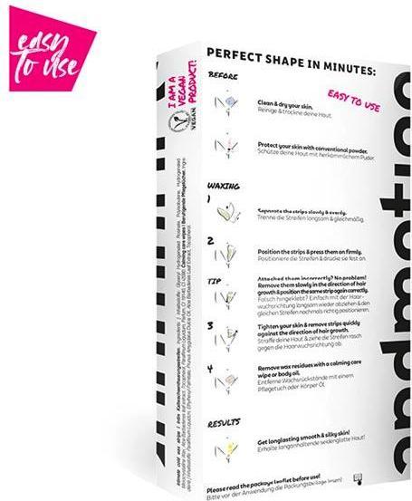 Produktbild Andmetics Intimate Wax Strips Enthaarungsstreifen 36 Pro Packung (28 x, 28 g)