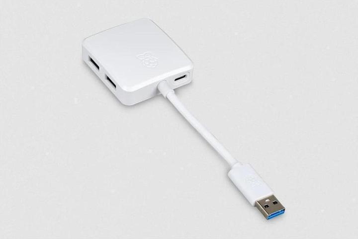 Actual product image Raspberry Pi Official USB 3.0 hub (USB-A, 4 Ports)