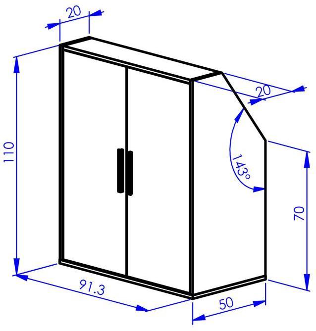 Produktbild Vente-unique Adezio (182.5 x 50 x 110 cm)