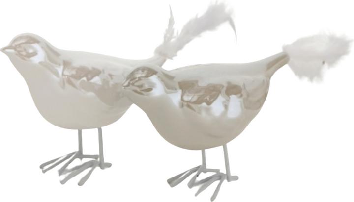 Immagine prodotto Boltze Home Uccello Boltze Roma assortito argento 8 cm (1 pezzo)