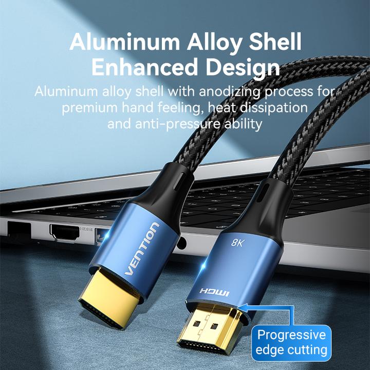 Produktbild Vention HDMI-A 8K Cable 3m ALGLI (Blue) (1 m, HDMI)