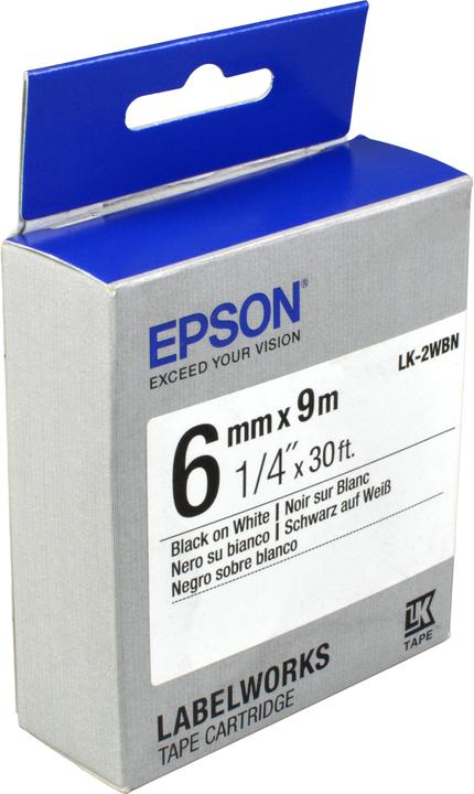 Produktbild Epson Etikettenkassette Lk-2wbn (0.60 cm, Schwarz)
