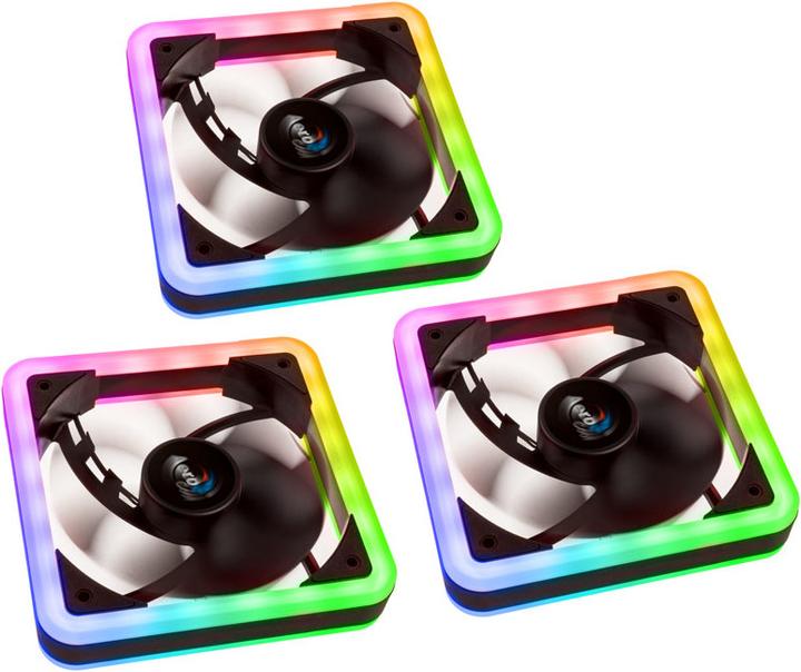 AeroCool Edge 14 Pro fan, RGB, 3-pack incl. controller (140 mm, 3 x)