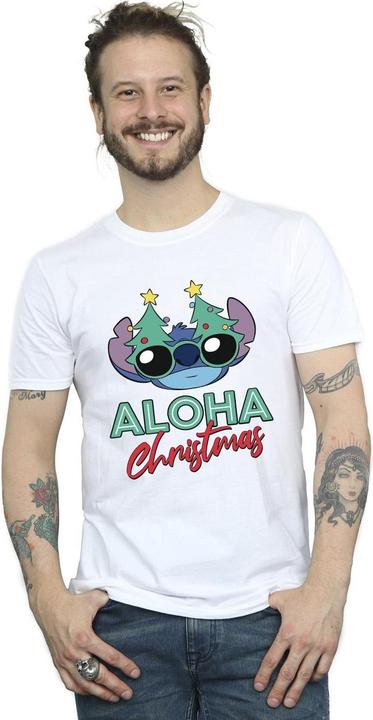 Immagine prodotto Disney Lilo And Stitch Christmas Tree Shades Maglietta Uomo (XL)