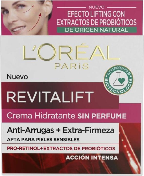 Produktbild L'Oréal Paris REVITALIFT SIN Parfüm piel sensible antiarrugas SPF15 50 ml (50 ml, Tagescreme, SPF 15)