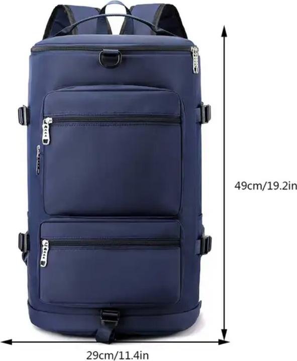 Actual product image Only-Bags.Store Travel backpack, large capacity hiking backpack, dry-wet separation pannier