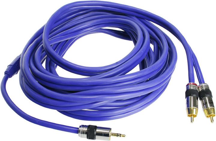 Produktbild InLine Cinch/Klinke Kabel, 2x Cinch an 3,5mm Klinke (5 m, Cinch, 3.5mm Klinke (AUX))